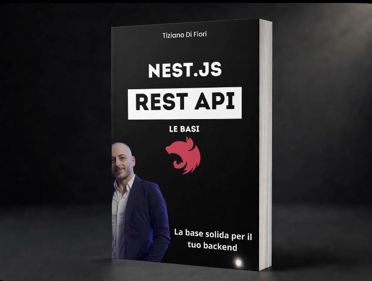 Copertina 3D del libro Nest.js REST API — Le Basi di Tiziano Di Fiori